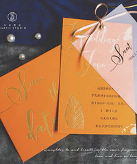 Going to New Zealand for a wedding photo is a blockbuster, this wedding invitation is super delicate