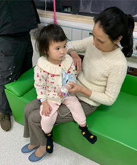两岁三个月的月亮妹妹腺样体肥大手术