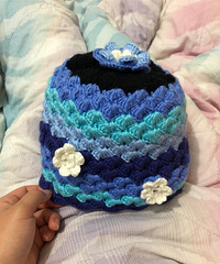 跟着网上教程做的帽子围巾,出门绝对不撞款