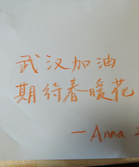 一起来手写祝福为中国加油,为逆行者点赞!