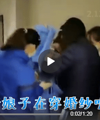 同事手工制作蓝色“婚纱, 抗疫一线护士隔空完婚