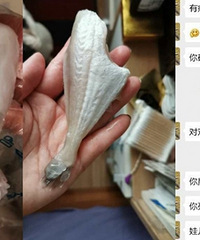 在微信上买了6.5斤耗儿鱼去冰后只有2斤,卖家还诅咒娃儿