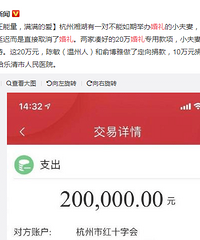 不能如期举行婚礼于是取消,还把用于婚礼的20万捐了