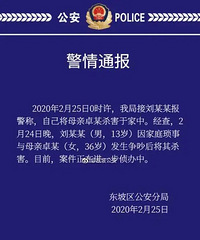 眉山13岁男孩杀害母亲后报警抓自己,妈妈才36