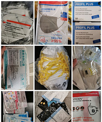 置办了好多防疫物品,光是口罩就囤了14种