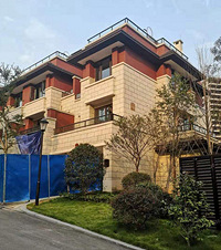 蔡家415平6层小别墅,仙气地气两不误,悬空电视墙美绝了