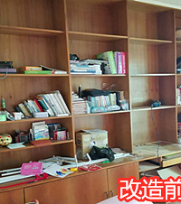 疫情期间做木工,二手房的闲置书架利用起来了