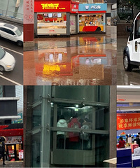 出门才发现那么多人还在坚守岗位