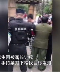 贵阳大学生被家长训戒,持刀杀害小区一名正在玩耍的两岁女童