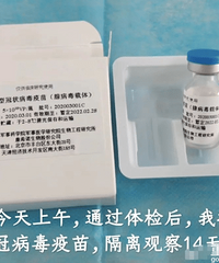 中国新冠疫苗开始人体注射实验