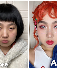 80后老阿姨大变ins风元气少女妆+【我的化妆教程】