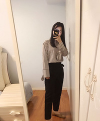 花苞裤搭配了我整个衣柜,梨形身材妹纸必入