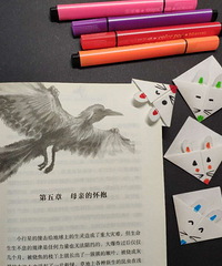 最近和孩子做了好多折纸画,只用纸和彩色笔就能制作(陆续更新)