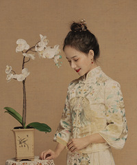 本来拍中式是为了向家里交差,没想到选片时真香了,新中式好好看