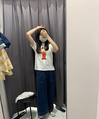姐妹们我试的这套优衣库的阔腿裤怎么样