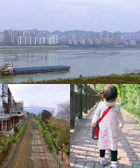九滨路可以看火车大轮船