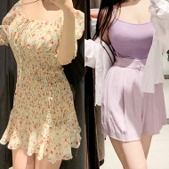 试了几件很火的渣女裙