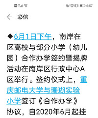 南岸区也开始整合作办学,南坪实验小学、珊瑚小学成为附属小学