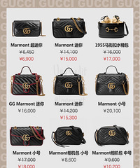 GUCCI一夜之间涨价了,63款热售款涨价前后价格对比!