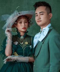 闺蜜给我的婚纱照高度评价,看来我的选择没错