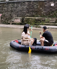 去威尼斯重庆分斯划船耍水钓鱼,顺便游古镇,放松自己太舒服了