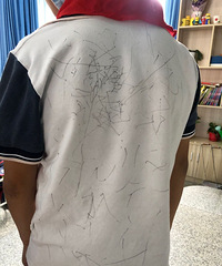 手不听使唤的娃儿怎么办!各位大神支个招,把同学的衣服画成这个