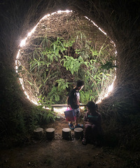 周末打卡种草已久的泡泡屋,吃烧烤看夜景,太舒服了
