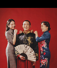 疫情之后,一定要来一套全家福,妈妈的表现力最好