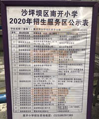 2020重庆沙坪坝南开小学的划片范围出来了,划片范围是这些