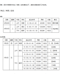 渝中区小学期末考试时间及安排出炉,6年级6月29日期末考试