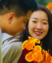 如愿以偿的拍了一套电影主题的婚纱照,仿佛有两个人的故事在里面