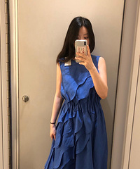 好喜欢cos这条裙子,有小肚子的姐妹穿妥妥的【6月试衣间随