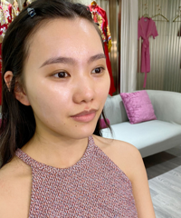 化妆师太厉害!帮我遮住了黑眼圈,还让深唇色的我尝试了豆沙口红