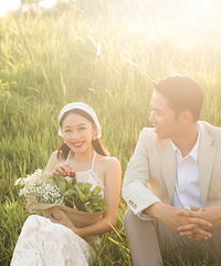 婚纱照选择全部拍外景,意外发现了一个庄园,拍照很好看