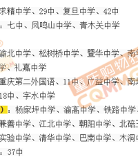 重庆区重点中学有哪些?重庆各区市重点中学盘点,初高中升学情况