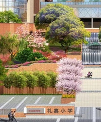 礼嘉小学也有家访,老师了解了小朋友的爱好和特长,还拍了合照