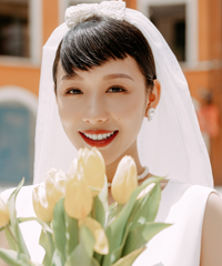 不喜欢约束感,婚纱照选择全部拍外景,效果好得让我加了很多照片