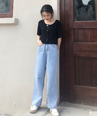 显高显瘦的阔腿裤、冰丝裤开团,主团9款都好看低至49元