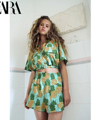Zara�¿�������������������ȹ+����ӡ������