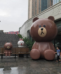 LINE FRIEND退出重庆了,布朗熊被“抛弃”在原地
