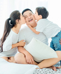自然、清新的亲子全家福,超有爱