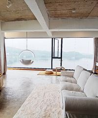 拥有一片湖景的民宿,可以钓鱼吃火锅,空气清新环境超舒服