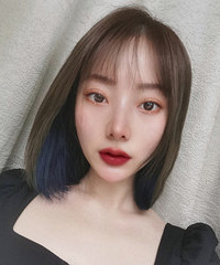 今年最火的女团挂耳染我也安排上了,蓝色显白又抬气质