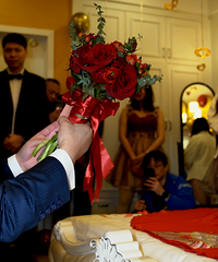 西装与中国红婚礼灵感:最“中西合璧”的现代婚礼