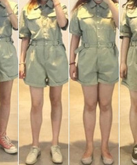四种不同身材,穿同件衣服是什么样子?