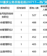 2020重庆公务员报名第6天,报考人数超4万,你今年报名了吗