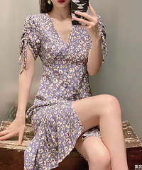 浪漫紫色碎花裙~今天就穿它去约会