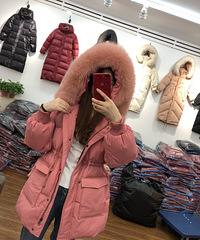 到手觉得很值的反季狐狸毛领羽绒服开团,团价198元三色可选