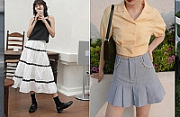 这15件清新半裙,小个子、梨形身材妹子必看