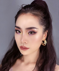 分享一个欧美眼妆的画法,学完化妆后第一回尝试!